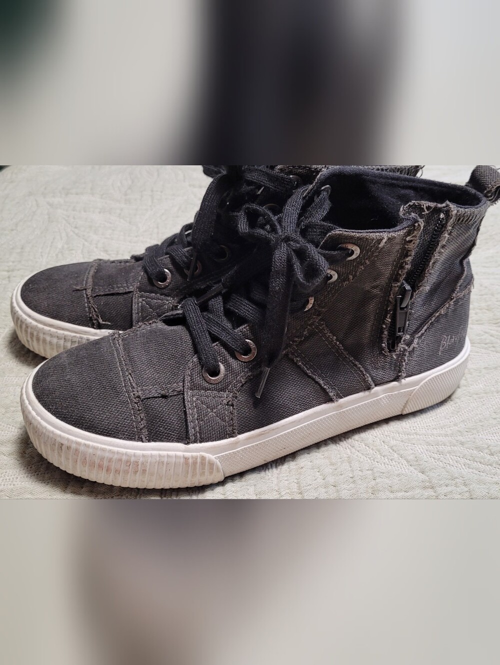 Blowfish Black High-Top Canvas Sneakers